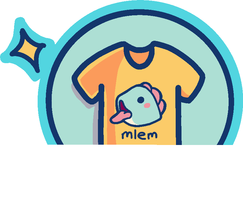 drawing of a yellow shirt with a dinosaur print inside a blue circle